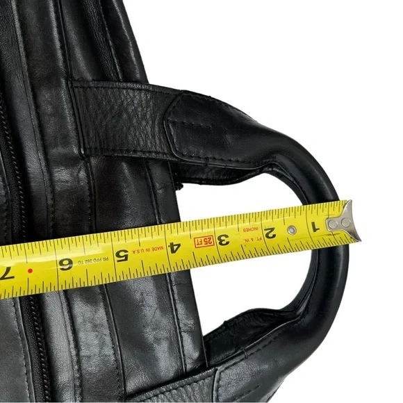 Tumi 96111DH ALPHA Slim Large Screen Black Leather Portfolio Briefcase Laptop​ - Picture 15 of 16